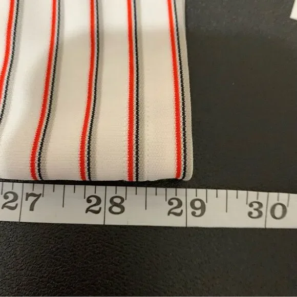 UNDER ARMOUR Men's HeatGear White and Red Stripe Polo Shirt Small #511 - Picture 9 of 9